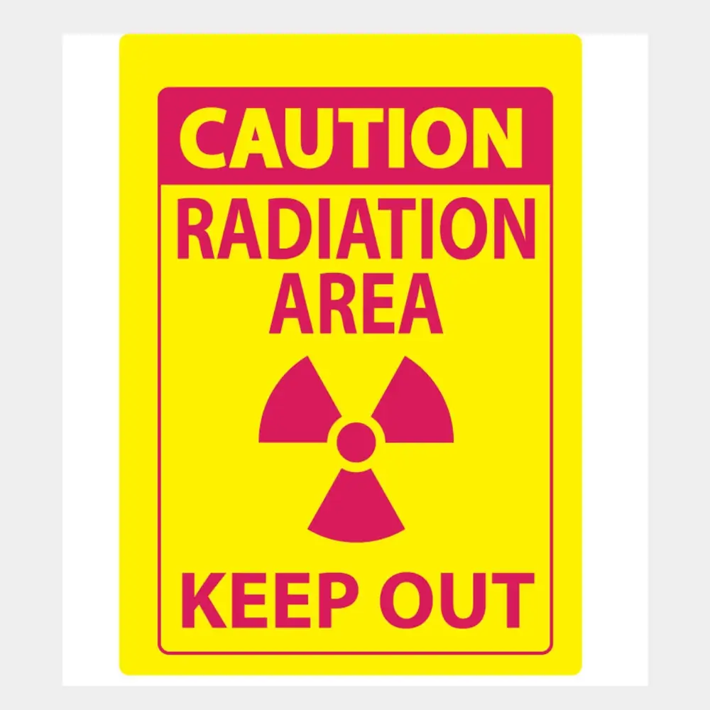 Caution - Radiation Area - Keep Out Sign