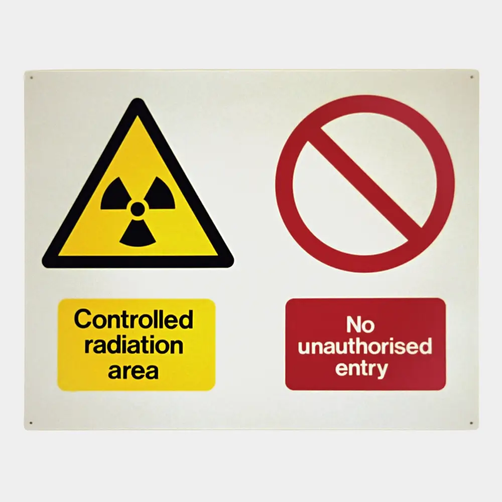 Controlled Radiation Area Sign