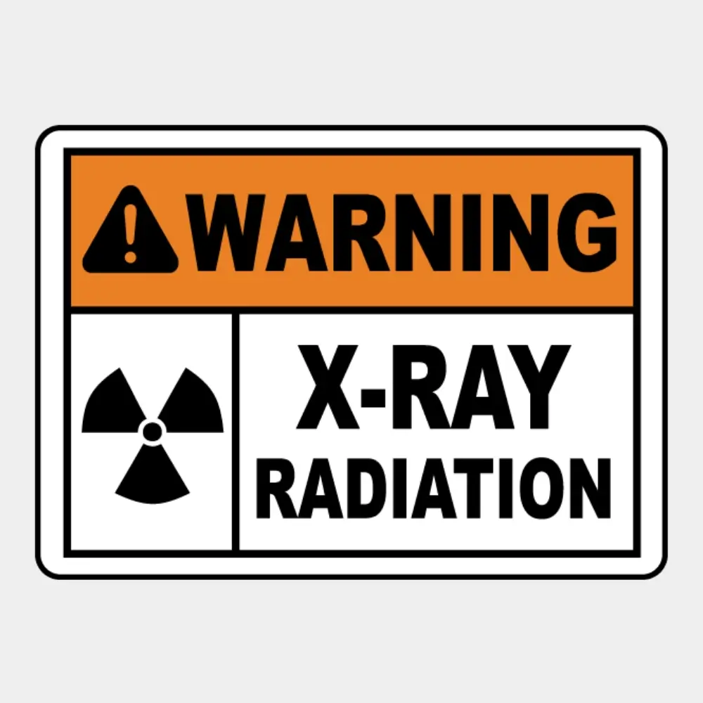 Warning X-Ray Radiation Sign