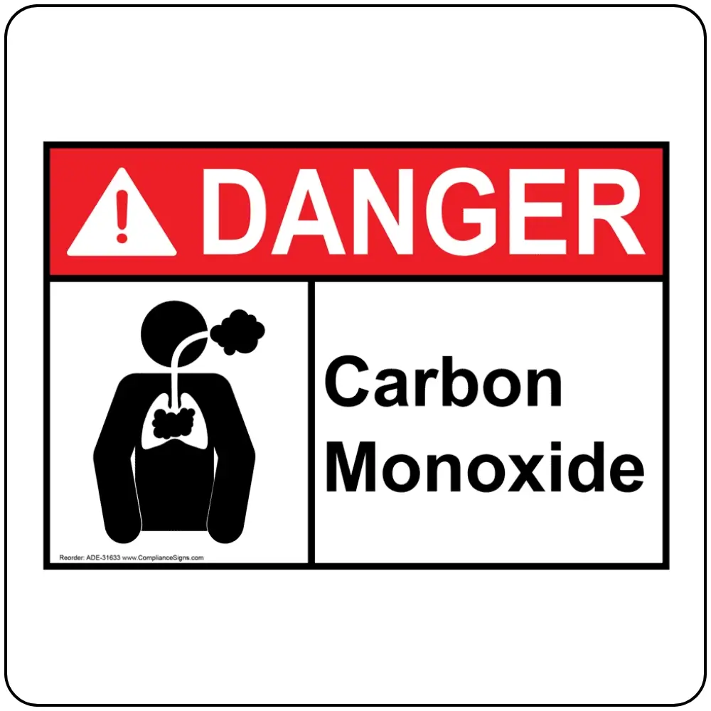 Danger Carbon Monoxide Symbols